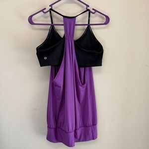 Lululemon No Limits Purple/Black Tank Sz10